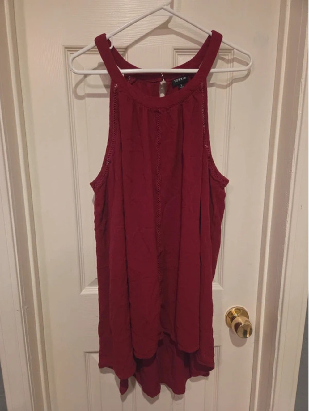 Torrid Gauze Halter-Neck Tunic Top